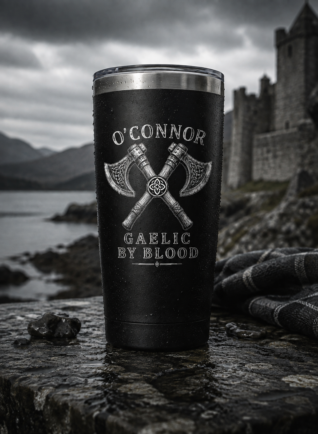 Personalized Gaelic By Blood Heritage Tumbler – 22oz