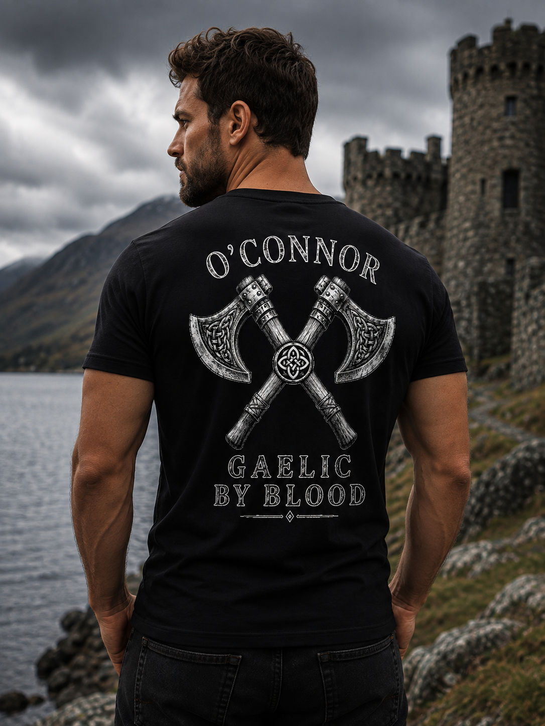 Personalized Gaelic By Blood Heritage Tee
